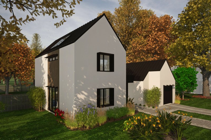 Home Plan - Exterior - Other Elevation 4 for Contemporary House Plan #80-223 - 3 bed, 3 bath
