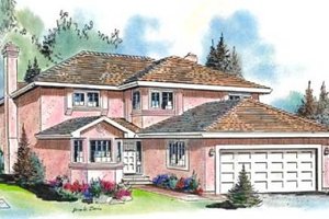 Traditional Exterior - Front Elevation Plan #18-9101