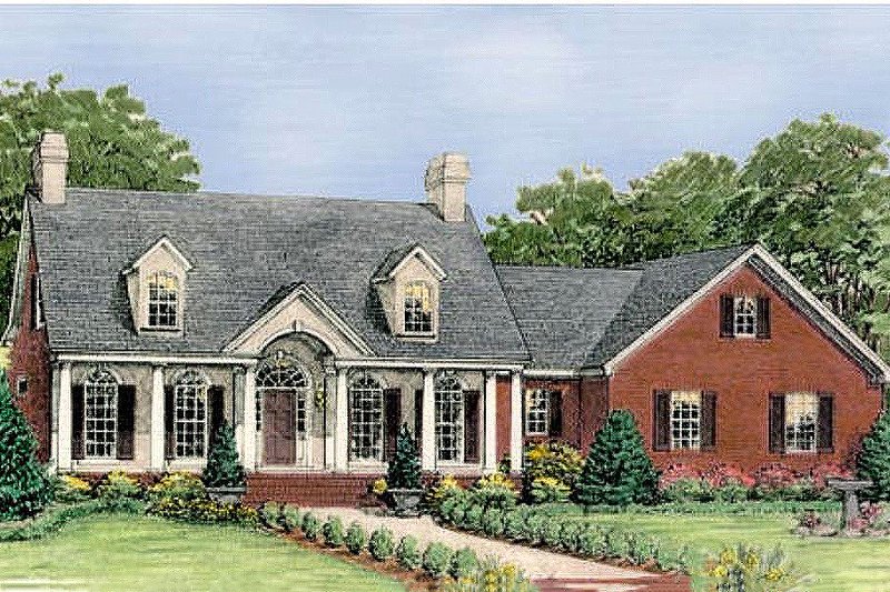 Home Plan - Front View - 2300 square foot Country home