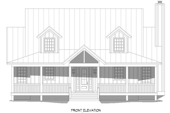 Exterior - Front Elevation 3 for Traditional House Plan #932-483 - 3 bed, 3.5 bath