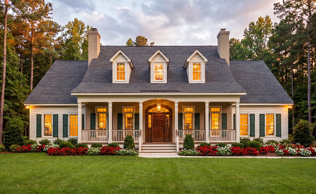 Exterior - Front Elevation 2 for Southern House Plan #406-225 - 3 bed, 2.5 bath