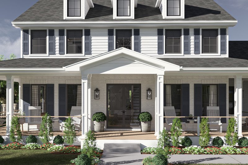 House Design - Exterior - Outdoor Living for Colonial House Plan #455-347 - 4 bed, 3.5 bath