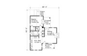 Cottage Style House Plan - 1 Beds 1 Baths 740 Sq/Ft Plan #22-572 