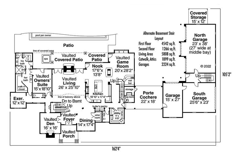 Home Plan - Floor Plan - Other Floor for Craftsman House Plan #124-703 - 3 bed, 3 bath