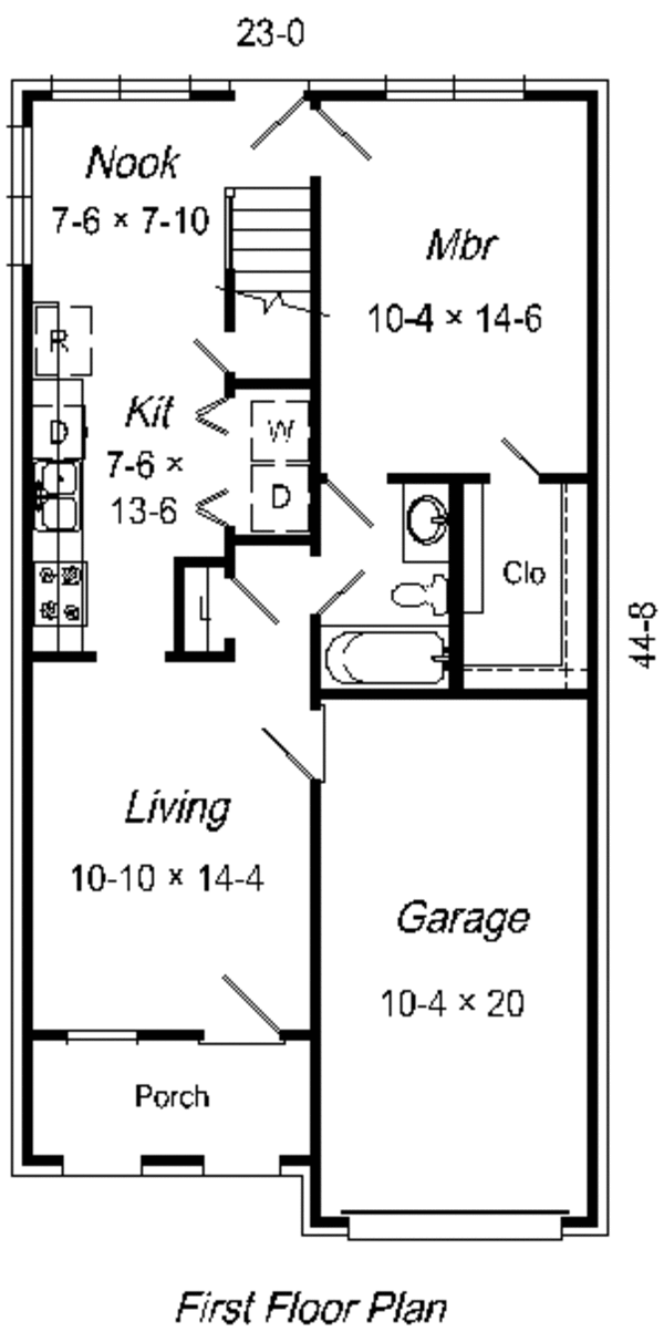 European Floor Plan - Main Floor Plan #329-161