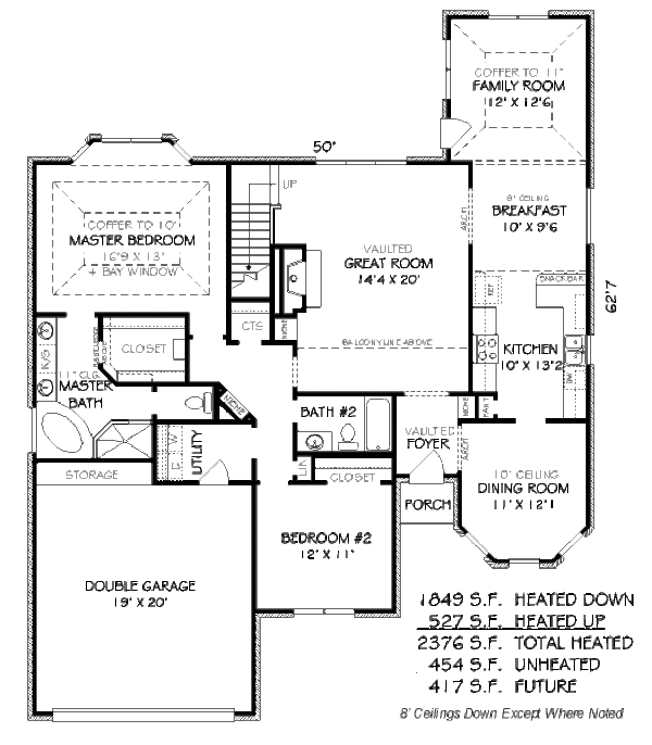 Traditional Floor Plan - Main Floor Plan #424-47