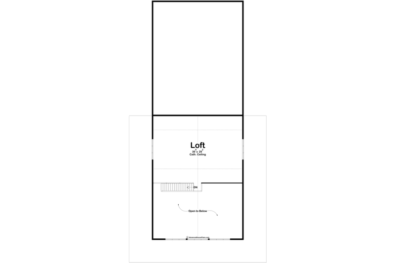 Architectural House Design - Floor Plan - Upper Floor for Barndominium House Plan #455-475 - 3 bed, 3 bath