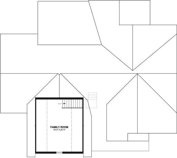 Country Floor Plan - Upper Floor Plan #23-2817