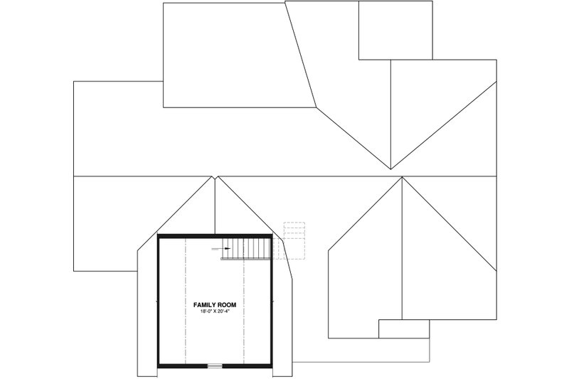 House Blueprint - Floor Plan - Upper Floor for Country House Plan #23-2817 - 4 bed, 3 bath