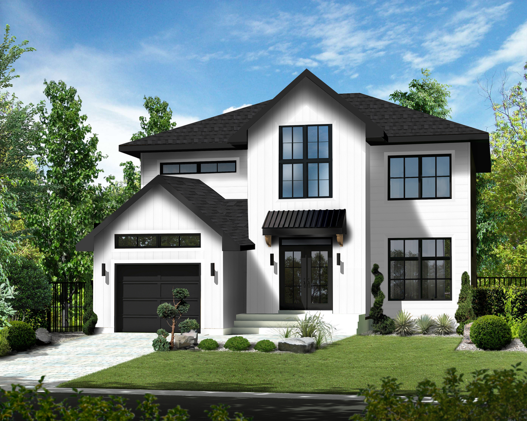 Farmhouse Style House Plan - 4 Beds 2 Baths 2227 Sq/Ft Plan #25-4998 ...