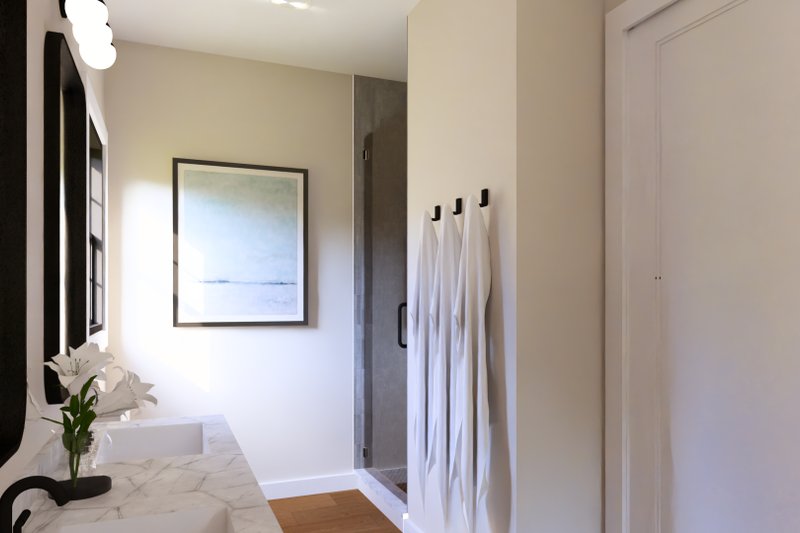 Dream House Plan - Interior - Master Bathroom 1 for Barndominium House Plan #1064-320 - 1 bed, 1.5 bath