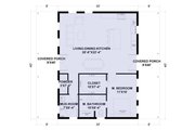 Barndominium Style House Plan - 1 Beds 1.5 Baths 1200 Sq/Ft Plan #1107-23 