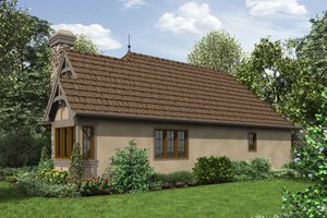 Exterior - Front Elevation 3 for Cottage House Plan #48-653 - 2 bed, 1 bath