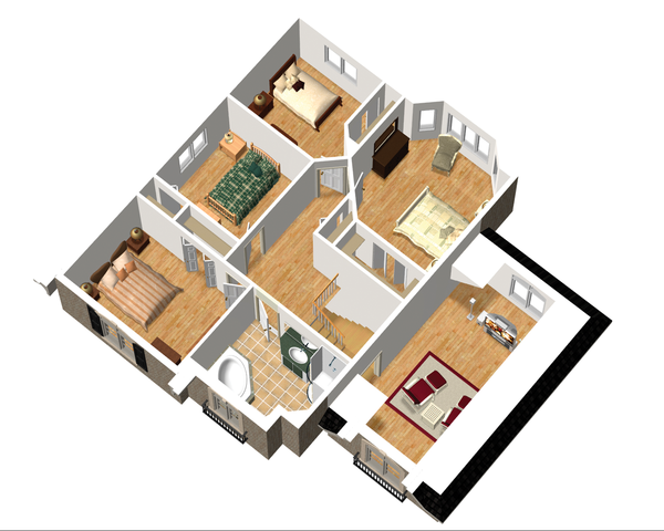 Dream House Plan - European Floor Plan - Upper Floor Plan #25-4712