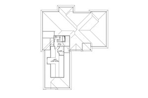 Floor Plan - Upper Floor for European House Plan #1064-3 - 4 bed, 3.5 bath
