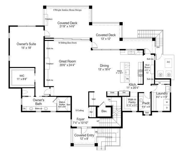 Cottage Floor Plan - Main Floor Plan #938-162