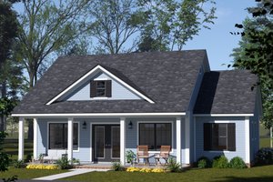 House Plan Design - Exterior - Front Elevation for Cottage House Plan #513-2373 - 3 bed, 2 bath