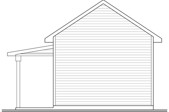 Exterior - Rear Elevation for Farmhouse House Plan #23-2749, 0 bath