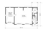Craftsman Style House Plan - 2 Beds 2 Baths 1281 Sq/Ft Plan #22-627 