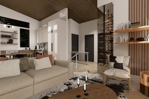 Interior - Family Room for Bungalow House Plan #23-2826 - 3 bed, 2 bath