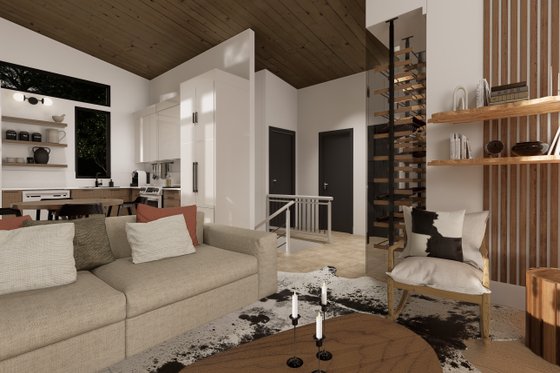 Interior - Family Room for Bungalow House Plan #23-2826 - 3 bed, 2 bath