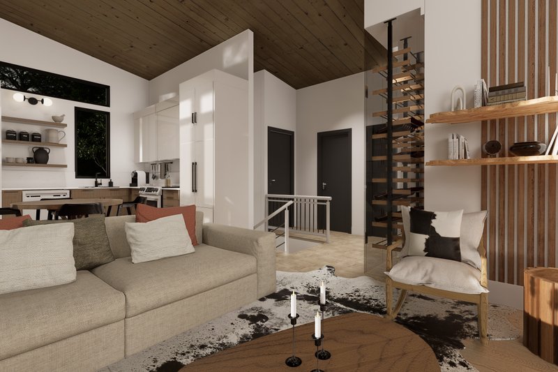 House Design - Interior - Family Room for Bungalow House Plan #23-2826 - 3 bed, 2 bath