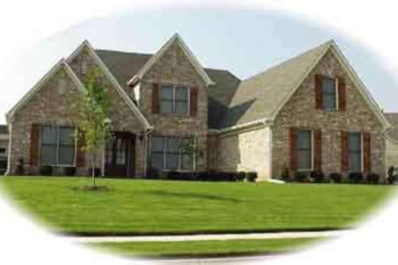 European Style House Plan - 4 Beds 3.5 Baths 3530 Sq/Ft Plan #81-585