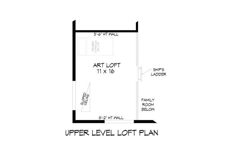 Home Plan - Floor Plan - Upper Floor 1 for Modern House Plan #932-42 - 3 bed, 2 bath