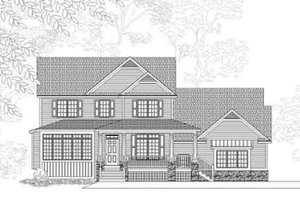 Country Exterior - Front Elevation Plan #49-204