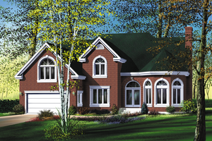 Traditional Exterior - Front Elevation Plan #25-210