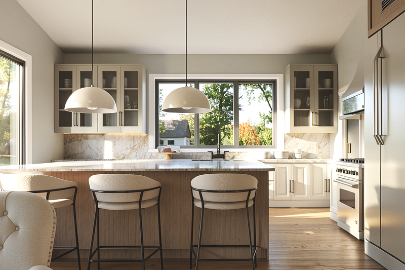 House Blueprint - Interior - Kitchen for Modern House Plan #1064-503 - 3 bed, 3 bath