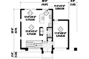 Contemporary Style House Plan - 3 Beds 1 Baths 1736 Sq/Ft Plan #25-4416 