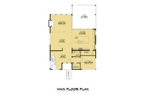 Floor Plan - Main Floor for Modern House Plan #1066-109 - 6 bed, 3.5 bath