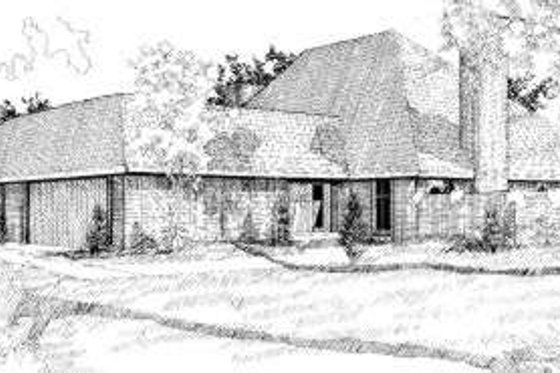 Exterior - Front Elevation House Plan #310-103 - 3 bed, 4 bath