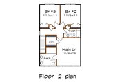 Craftsman Style House Plan - 3 Beds 2.5 Baths 1696 Sq/Ft Plan #79-306 