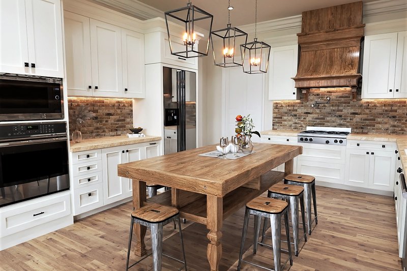 House Design - Interior - Kitchen 1 for Farmhouse House Plan #54-570 - 4 bed, 4.5 bath