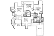 European Style House Plan - 4 Beds 3.5 Baths 3294 Sq/Ft Plan #310-498 