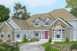 Traditional Exterior - Front Elevation Plan #102-205