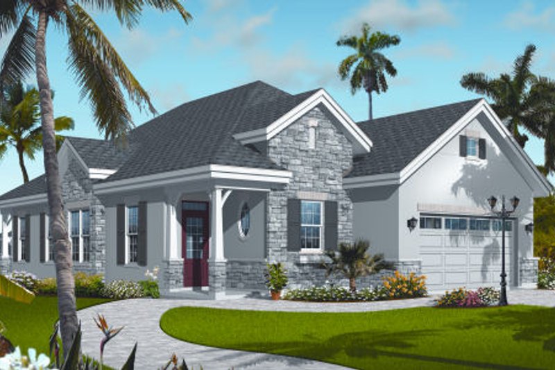 Home Plan - Cottage Exterior - Front Elevation Plan #23-2214