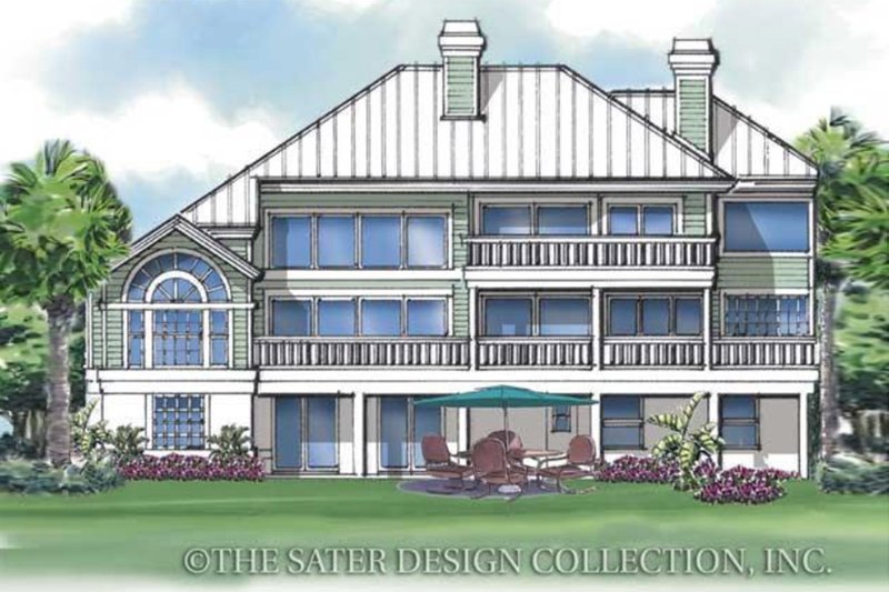 Home Plan - Exterior - Rear Elevation 1 for Country House Plan #930-33 - 3 bed, 3.5 bath