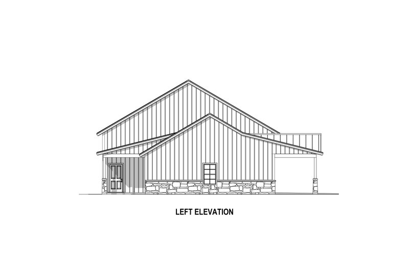 Dream House Plan - Exterior - Other Elevation 4 for Barndominium House Plan #1084-1 - 3 bed, 3 bath