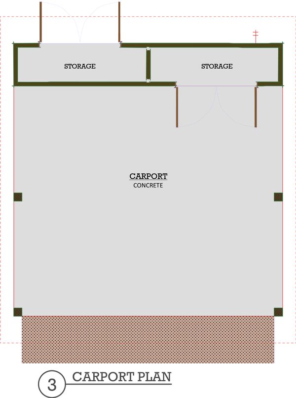 Modern 3 bedroom 1600 square feet house plan