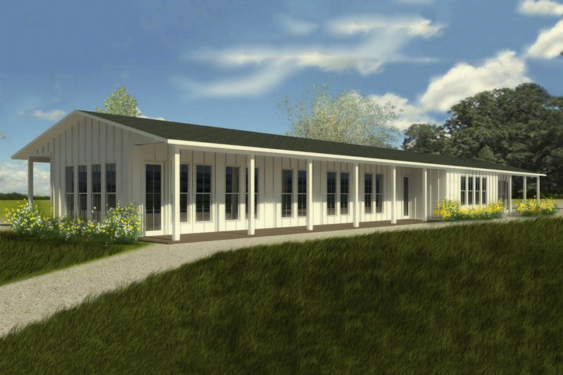 Dream House Plan - Ranch Exterior - Front Elevation Plan #888-6