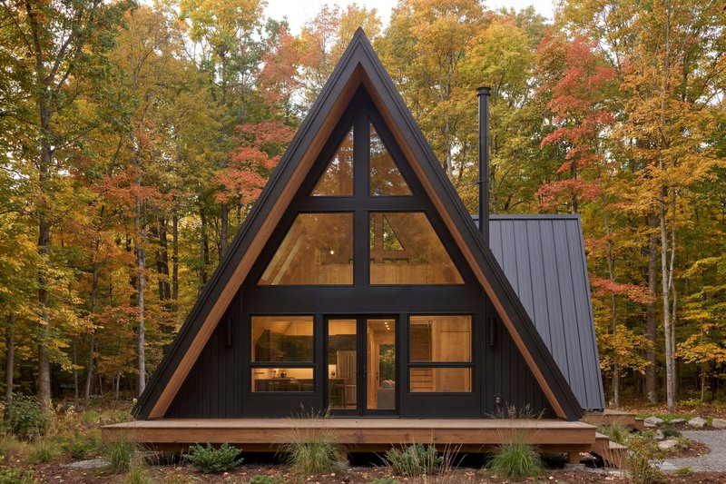 House Blueprint - Exterior - Rear Elevation for Cabin House Plan #1114-119 - 2 bed, 2 bath