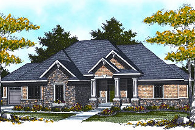 Home Plan - European Exterior - Front Elevation Plan #70-885