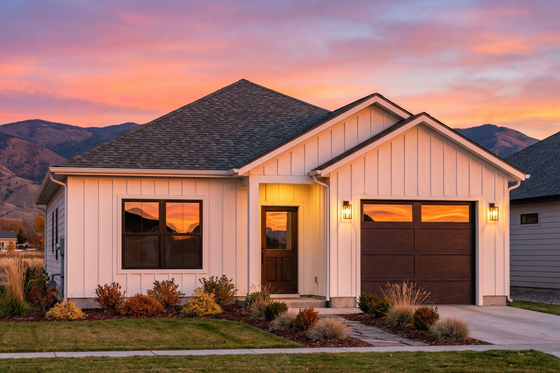 Exterior - Front Elevation 3 for Cottage House Plan #1096-133 - 2 bed, 2 bath