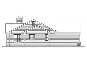 Exterior - Other Elevation 1 for Ranch House Plan #22-600 - 3 bed, 2 bath