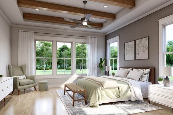Interior - Master Bedroom for Farmhouse House Plan #430-260 - 4 bed, 3.5 bath