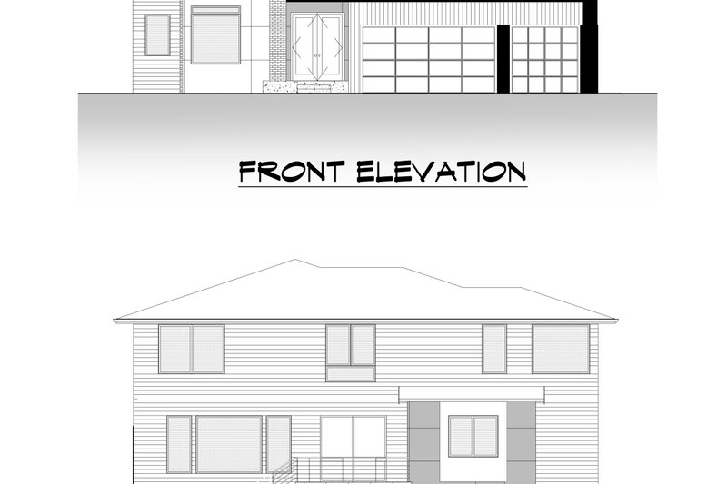 Dream House Plan - Exterior - Other Elevation 1 for Modern House Plan #1066-215 - 4 bed, 4.5 bath