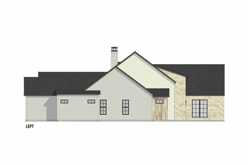 House Design - Exterior - Other Elevation 1 for European House Plan #1096-55 - 4 bed, 4.5 bath